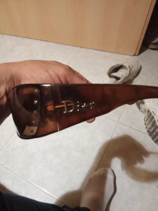 Gafas Christian Dior vintage marrón oro