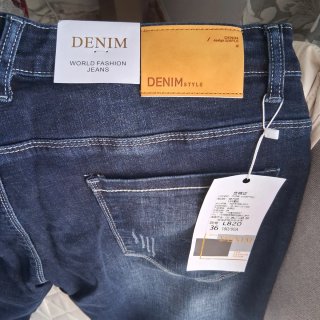 Pantalón vaquero azul elástico