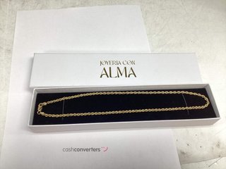 cadena oro 18k 22cm