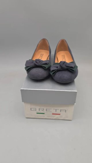Made in Italy Ballerine blu con fiocchi "Greta" 🇮