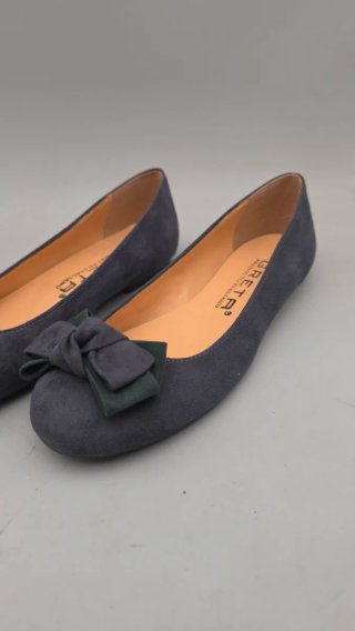 Made in Italy Ballerine blu con fiocchi "Greta" 🇮