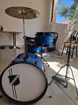 Batería Acústica Infantil Millenium Azul