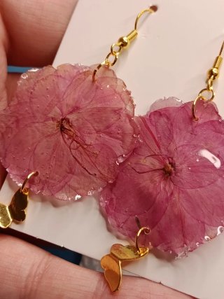 Pendientes Sakura Flor de Cerezo Japonés