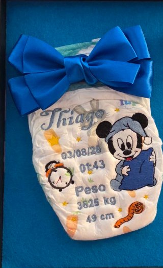 Regalo Nacimiento Personalizado Bordado