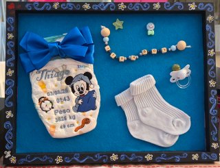 Regalo Nacimiento Personalizado Bordado