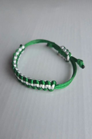 Pulsera verdiblanca