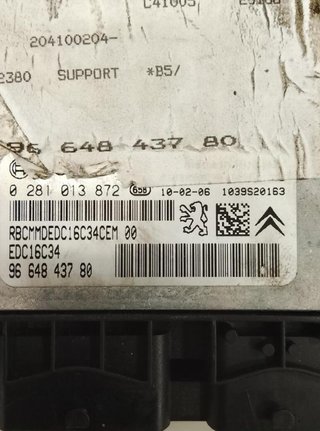 Citroen 244 0281013872 centralita motor uce c4 1.6