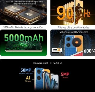 Nubia Music 128GB - Smartphone Multicolore