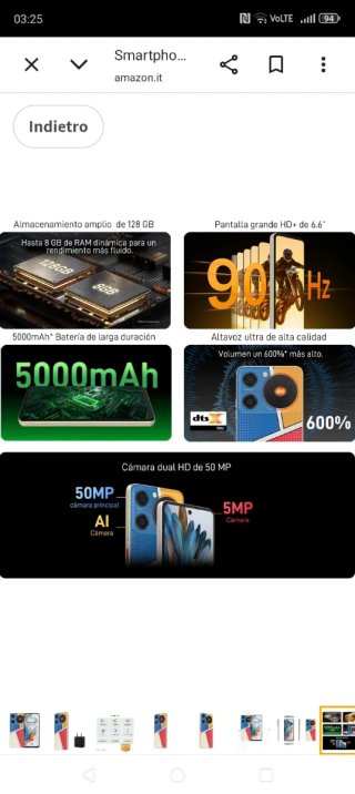 Nubia Music 128GB - Smartphone Multicolore