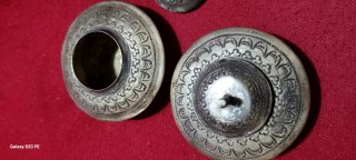 Antico porta medicinali tibetano argento