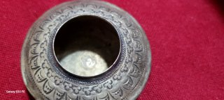 Antico porta medicinali tibetano argento