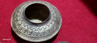 Antico porta medicinali tibetano argento