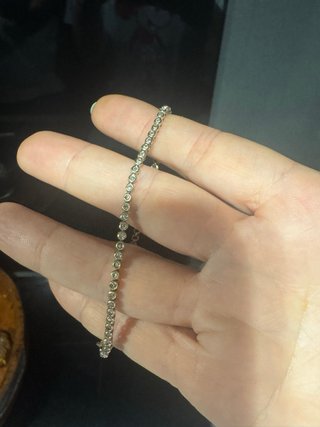 Pulsera Oro Blanco y Diamantes Naturales