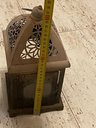 Faroles candelabros de forja 30cm x 14cm