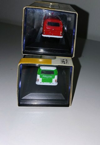 Lotto 2x VW Bus T2 Vollmer Metall 1:87