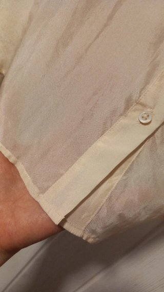 Camisa SEDA de Massimo Dutti Beige