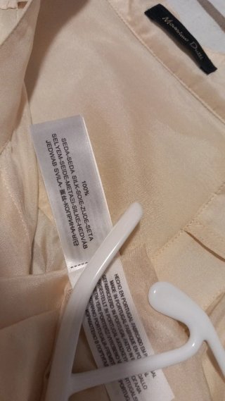 Camisa SEDA de Massimo Dutti Beige