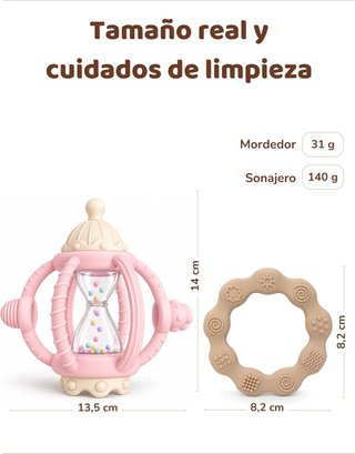 Sonajero y mordedor para bebés