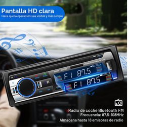 Radio Coche Bluetooth 1 DIN Aigolink
