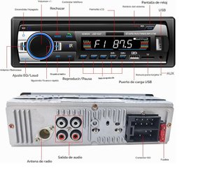 Radio Coche Bluetooth 1 DIN Aigolink