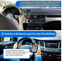 Radio Coche Bluetooth 1 DIN Aigolink