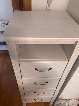 Cómoda Cajonera Blanca Madera