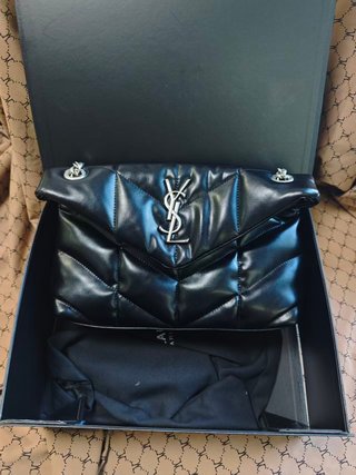 Bolso YSL Cloud Negro Plata