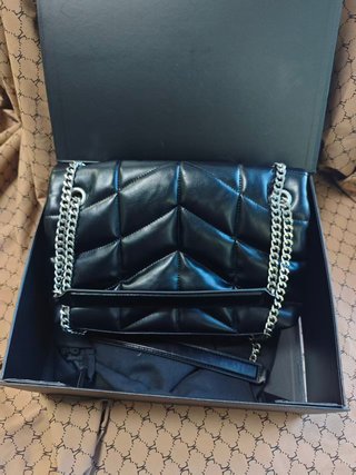 Bolso YSL Cloud Negro Plata