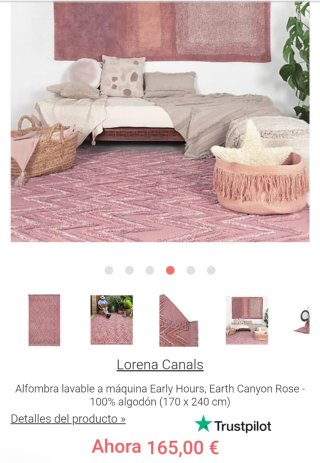 Alfombra Lorena Canals 170x240 cm lavable maquina