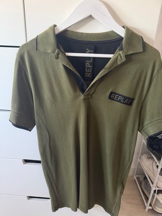 Polo Replay Verde Oliva