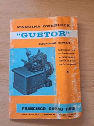 Remalladora Industrial Gubtor Vintage 3 Hilos