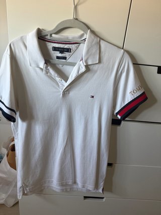 Polo Tommy Hilfiger Blanco Talla S