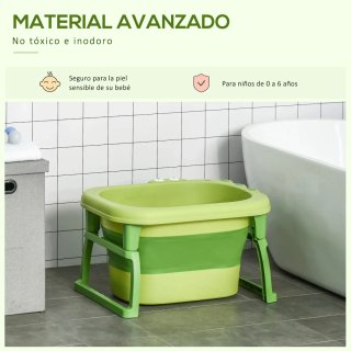 Bañera Plegable Bebé Verde