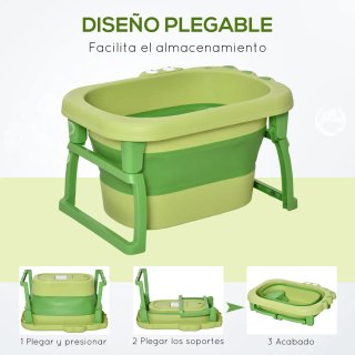 Bañera Plegable Bebé Verde