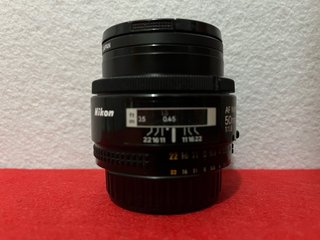 Nikon Af Nikkor 50mm 1:1.8 Objetivo Como nuevo