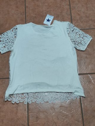 Blusa encaje D-Sastre blanca M/38