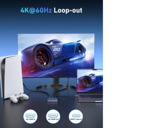 Capturadora Video HDMI a USB-C 4K 60Hz