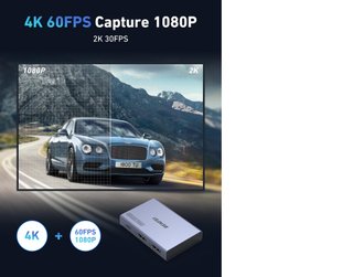 Capturadora Video HDMI a USB-C 4K 60Hz