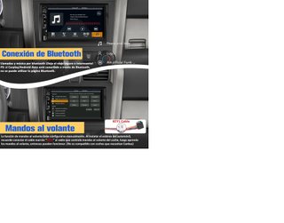 Radio Coche 2 DIN CarPlay/Android Auto