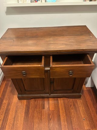 Aparador cómoda madera maciza estilo clásico
