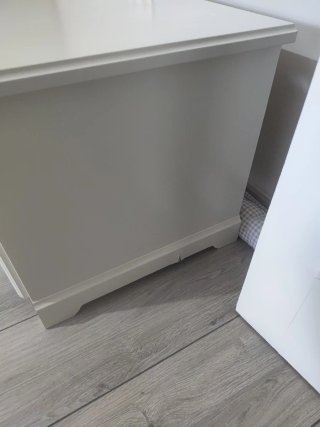 Mueble TV IKEA blanco madera Liatorp