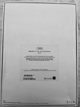 Tableta iPad Pro 12.9 2ª G 128GB PLATA como NUEVO