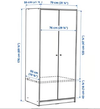 Armario Blanco Ikea KLEPPSTAD
