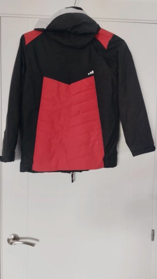 Chaqueta Decathlon 12 años Negra/Roja