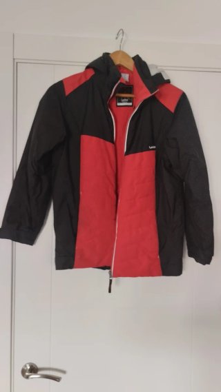 Chaqueta Decathlon 12 años Negra/Roja