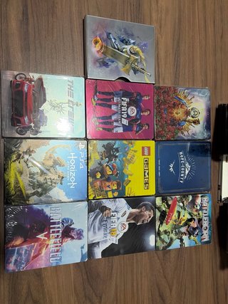 Lote 10 Steelbooks Vacías PS4