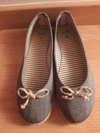 Bailarinas grises talla 40