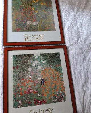 2 Cuadros Gustav Klimt 55x60,5 cm