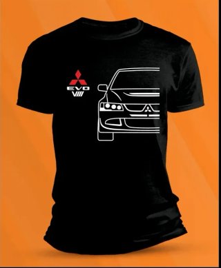 Camiseta manga corta Mitsubishi EVO VIII