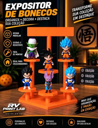 Expositor figuras coleccionables 3D
